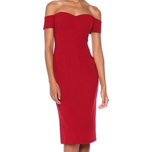 Dress the Population Off the Shoulder Dress